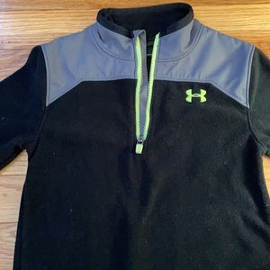 2T Black/Gray Under Armour Quarter Zip Fleece
